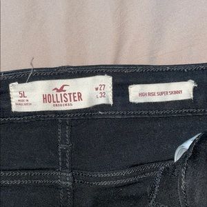 High Rise Super Skinny Black Jeans